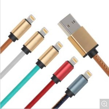 携帯電話の移動式充電器ケーブル、USB 3.0 PUはIPhoneのための速い充満データ ケーブルを覆いました