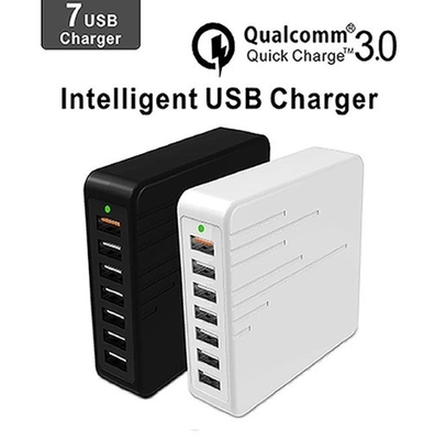 7つのUSBポート装置が付いている速く理性的な多電話充満プラグ